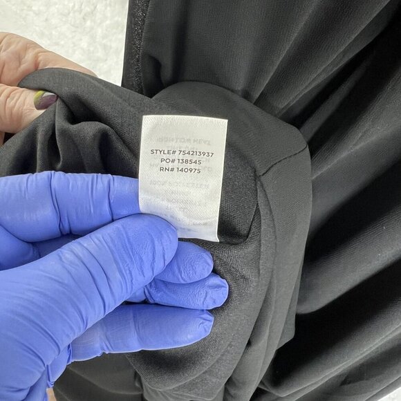 Lulus Cause for Commotion Black Pleated Bustier Maxi Dress M Fairy Goth Witchy - Picture 15 of 16